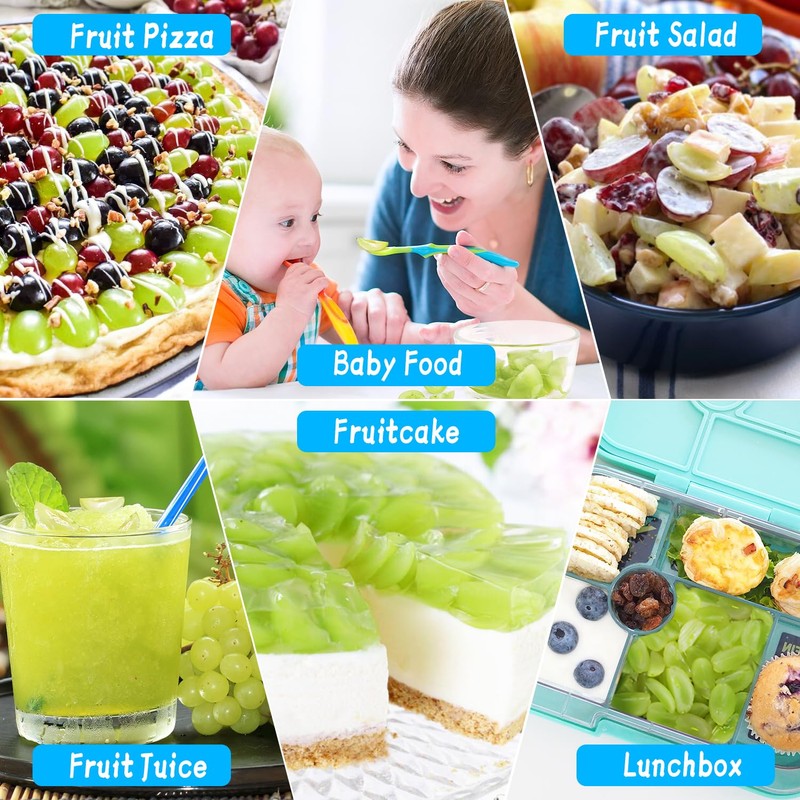 HiYZ Grape Cutter, Fruit Slicer and Veggie Divider with Stainless