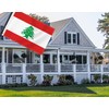 2×3 FT Lebanon Flag,Medium 60×90 CM lebanese Outdoor Banner,100D Decor,Doube