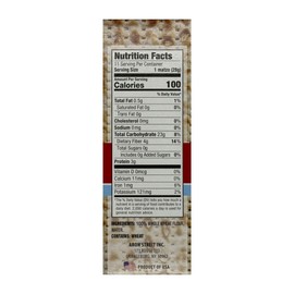 Streit's Whole Wheat Matzo - Thin & Crispy, Non-GMO, Sodium Free, Low Fat, Vegan, Family Owned, Kosher Certified (11oz, Pack of 3)
