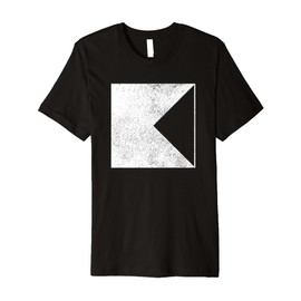 Geometric Triangle Square Shapes Geometry Art Distressed Premium T-Shirt