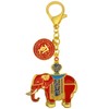 Isui Red Prosperity Elephant Amulet Keychain Purse Pendant Handbag Charm
