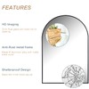Arched Bathroom Mirror for Wall, Mirror for Vanity,30''x20'' Large Wall