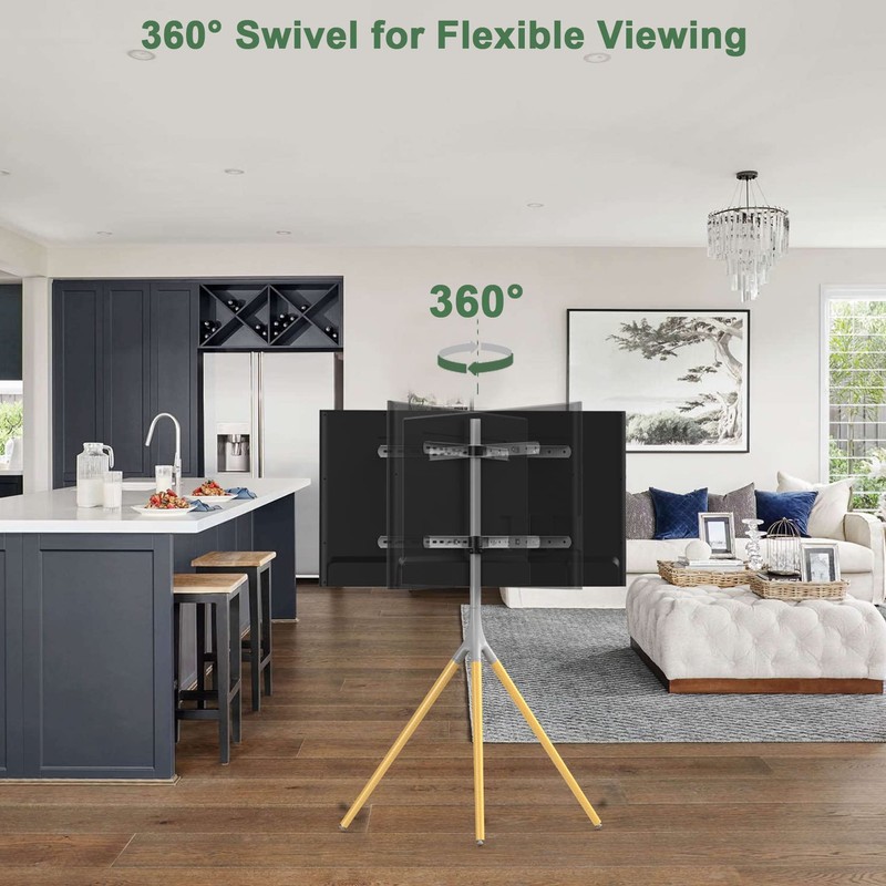 UPGRAVITY Easel TV Stand with Tripod Base for 45-65 inch