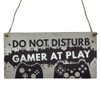 Second Ave Funny Gaming Gamer Do Not Disturb Wooden Hanging