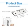 sourcing map 4Pcs Spring Hinge, 2" Length 304 Stainless Steel