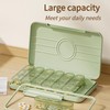 Weekly Pill Organizer 3 Times A Day, Large Capacity Pill