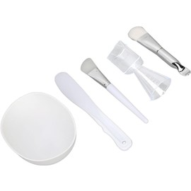 Herramienta para mascarilla facial DIY, Juego de cuencos para mezclar mascarillas faciales, Con cepillo de silicona, cepillo de cerdas suaves, tazón para mezclar, espátula, juego de tazas medidoras
