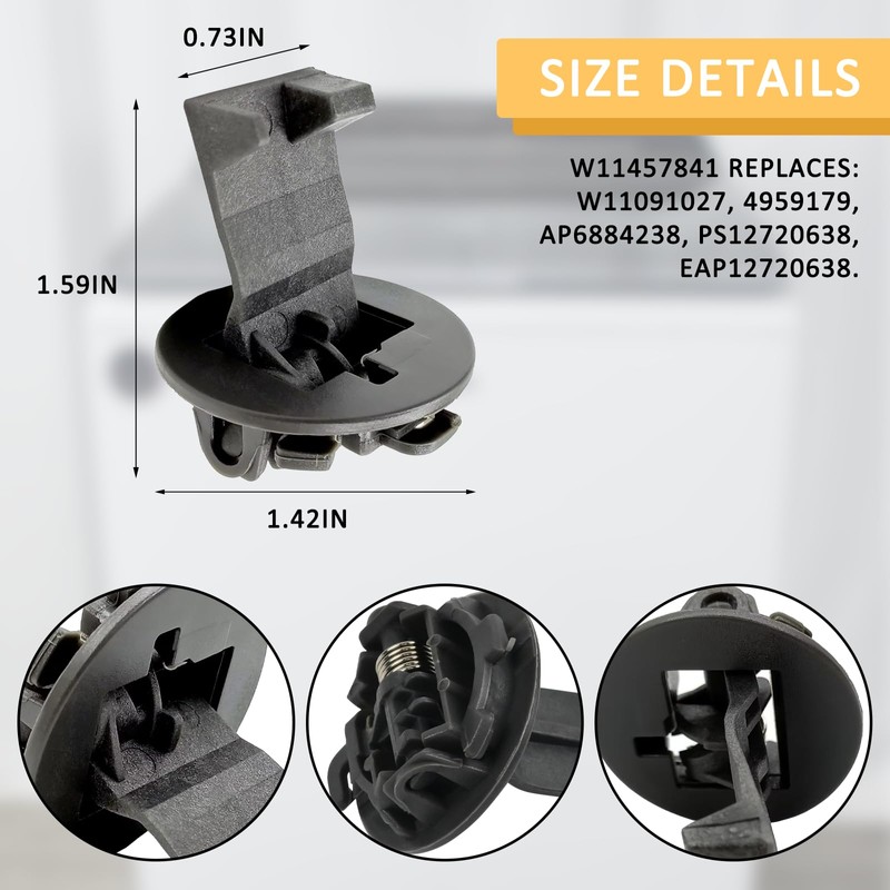 （2PK) For Whirlpool Maytag Kenmore W11457841 W11091027 Washer Lid Strike