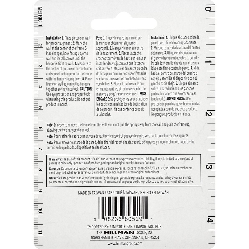 Hillman Fasteners 122207, 1-3/4-Inch x 1-1/2-Inch Large Flush Mount Picture