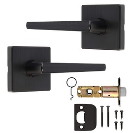 Dynasty Hardware CAP-82-12P Capri Passage Door Lever Collection, Aged Oil Rubbed Bronze (Hall/Closet)