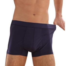 AIRCUTE Washable Absorbency Urinary Incontinence Underwear for Men Bladder leaks, Breathable Cool Protective Boxer Briefs (Blue, Large)