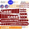 Case 580K Super K Backhoe Decals - Regular or Extendahoe