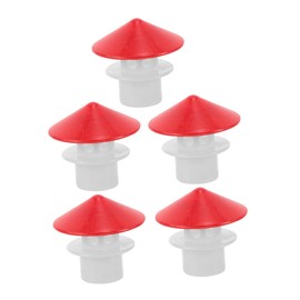 GANAZONO 5pcs Solar Water Heater Exhaust Caps Umbrella Shaped Vent Covers for Outside Protection Effortless Installation Durable Design for Rain Damage Prevention