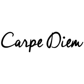 greestick Sticker Decal Vinyl Carpe Diem 20 x 5 cm Black