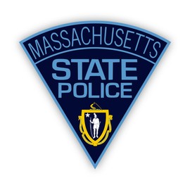 Massachusetts State Police MSP Sticker Decal - Self Adhesive Vinyl - Weatherproof - Made in USA - Law Enforcement cops - 2" x 1.96"