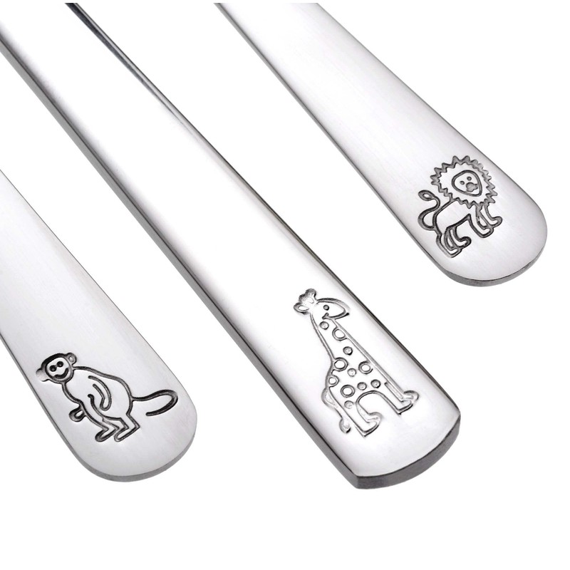 GRÄWE Children's Cutlery Set 3 Pieces with Animal Design Stainless Steel