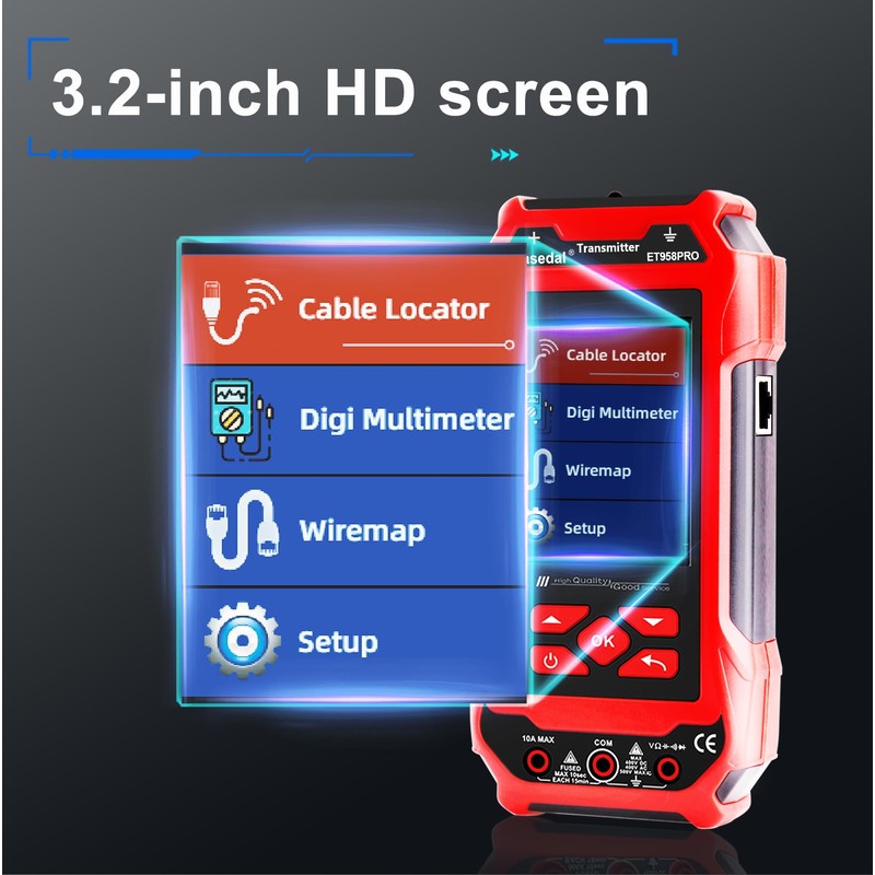 Nasedal Underground Cable Tester Locator Muntimeter 2 in 1,Circuit Tracer