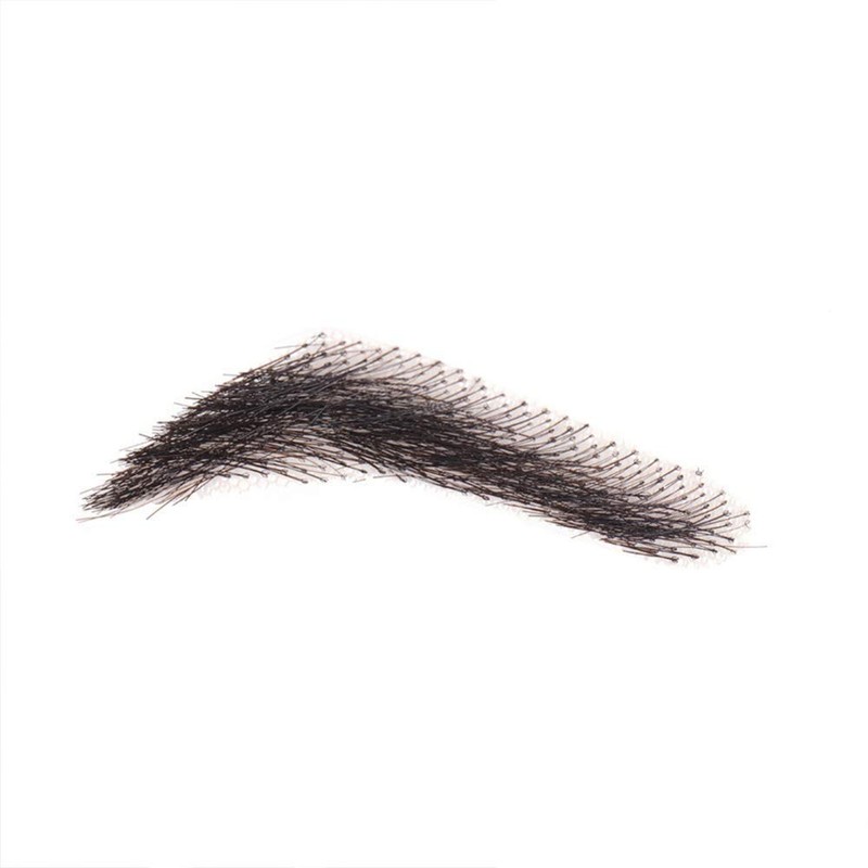 100% Human Hair False Brows for Men and Women Re-Usable