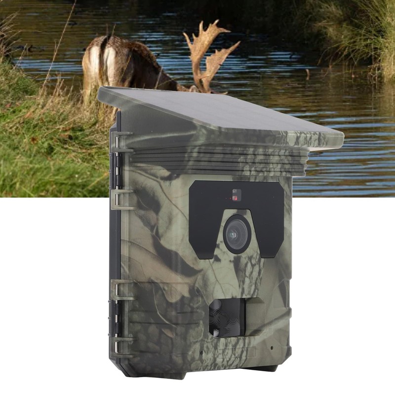 4K 50 MP Solar Trail Camera - Motion Activated Tracking,