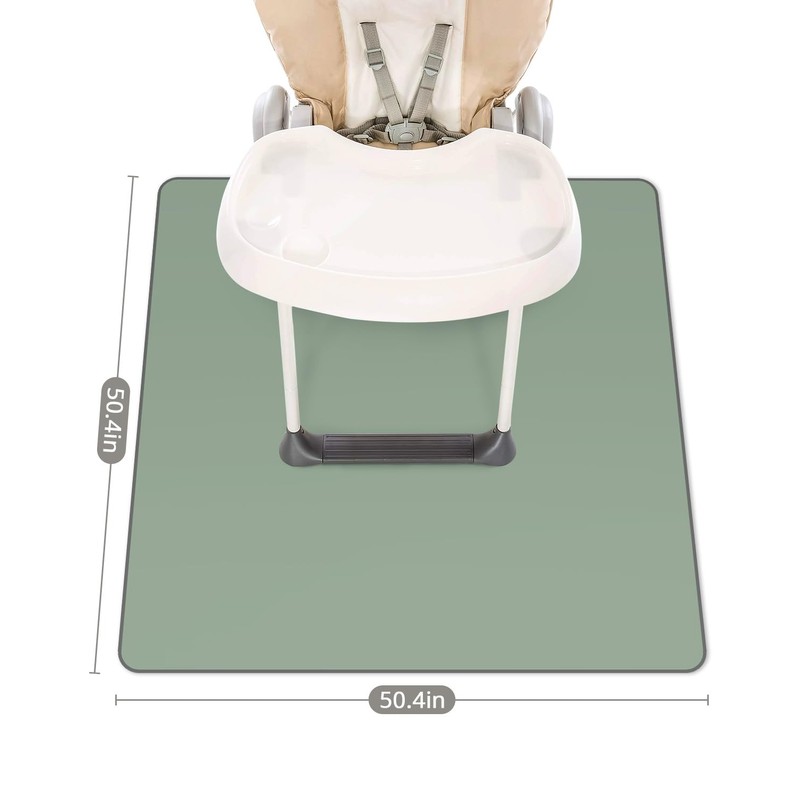 Blissful Diary Baby Splat Mat for Under High Chair, 50.4