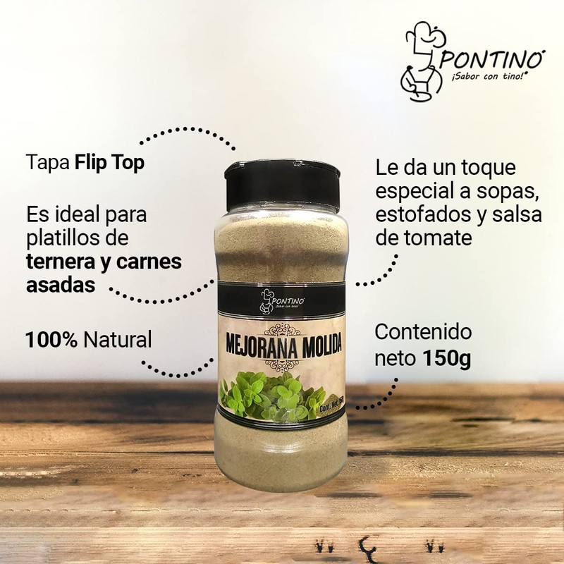 Pontino Mejorana molida, 150 g