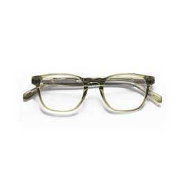 eyebobs Old Sport Premium Unisex Reading Glasses, Olive Crystal Front and Temples, 3.50 Strength