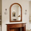Tanmicoshomy Wood Bathroom Mirror 24x36 Inch,Rustic Wall Mirrors with Shatter-Proof
