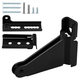 Biaungdo Black Reinforced Storm Door Closer Bracket Kit, Heavy Duty Screen Door Closer Bracket Replacement Part for Storm Doors Repair Kit
