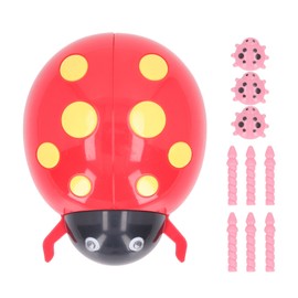 Music Box with Projection Dreamy Cute Shape Night Light Jewelry Storage for Home Restaurant Decoration Red