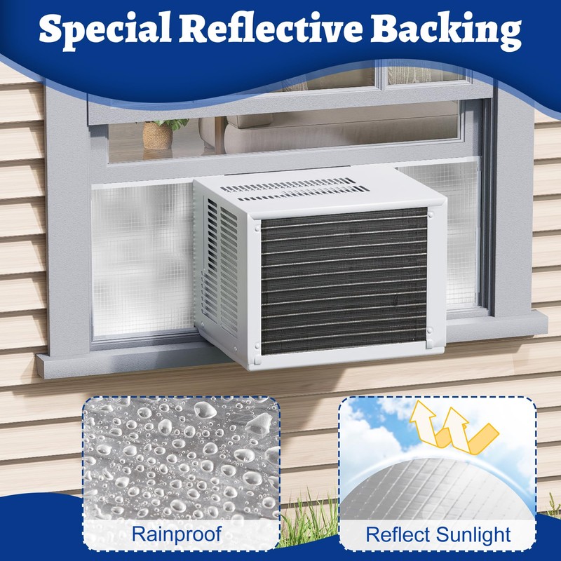 Wintcomfort Window Air Conditioner Insulated Foam Panels with Aluminum Foil,