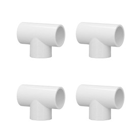 PVC Pipe Connector Pipe Fitting, 12 Pcs White Three Way Pipe Fitting 20mm 25mm 32mm Cap Fittings for Plumbing Water Pipe Water Distribution(20mm)