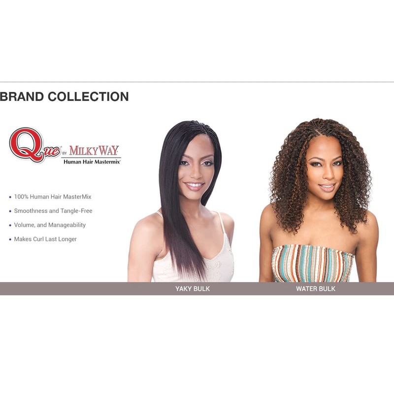Human Hair Braids Milky Way Que Water Bulk (18 Inch