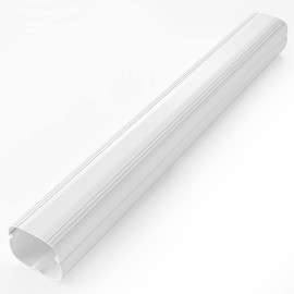 Toutgood 3'' Straight Duct Line Set Cover Kit Parts for Mini Split Air Conditioners and Heat Pumps, Central AC Decorative Upgraded UV-proof Strong& durability ABS