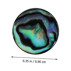 SUPVOX 3PCS Trumpet Finger Buttons Abalone Shell Inlay Replacement Caps Small Lightweight Musical Instrument Parts for Musicians