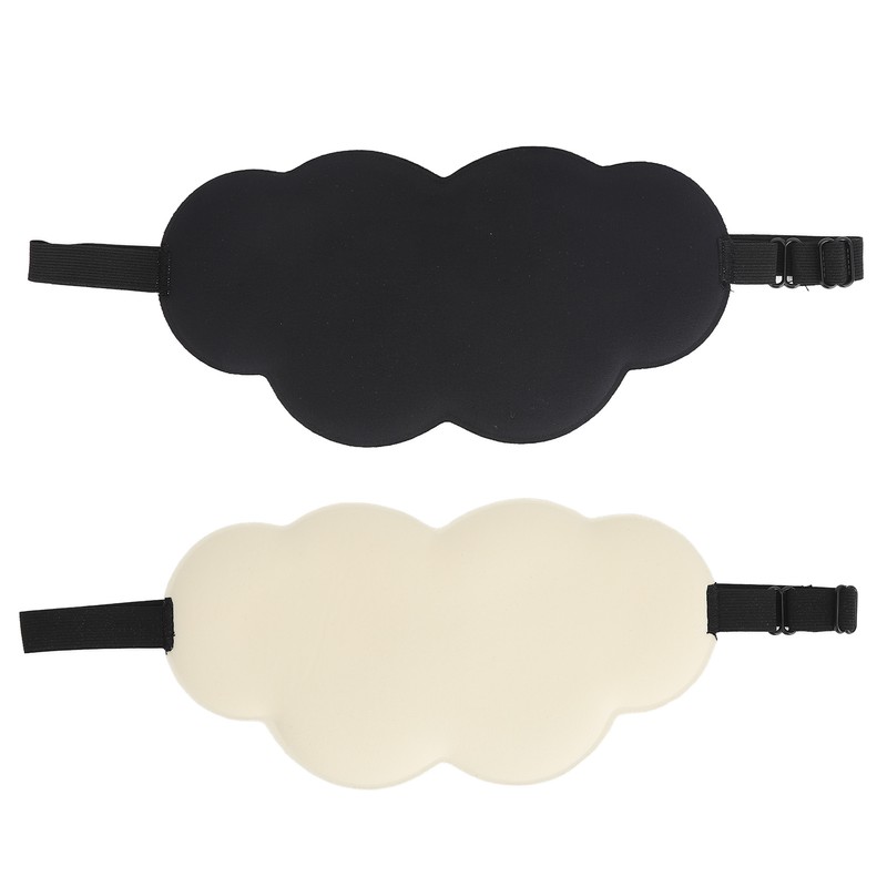 2Pcs Sleep Eye Shade Cloud Shape Versatile Comfortable Breathable Skin