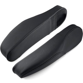KBH Car Seat Armrest Cover for Honda CRV CR-V 2010 2011, Arm Rest Cover Replacement 1 Pair, Vinyl Leather Interior Accessories, Anti-Scratch, Black