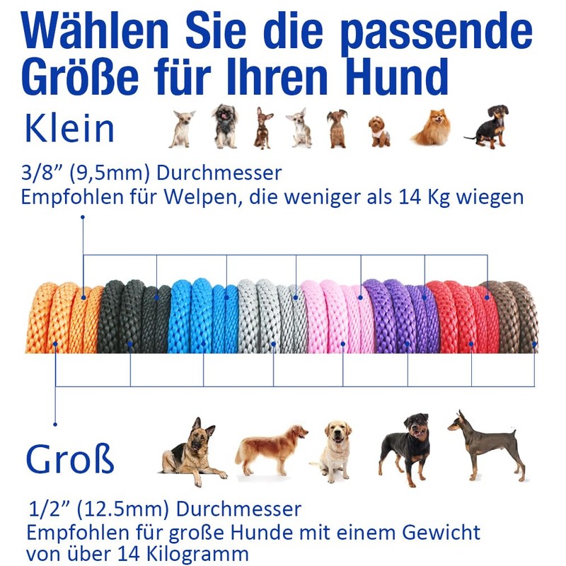 lynxking Recall Lead for Dogs, Dog Lead, Slip Lead for