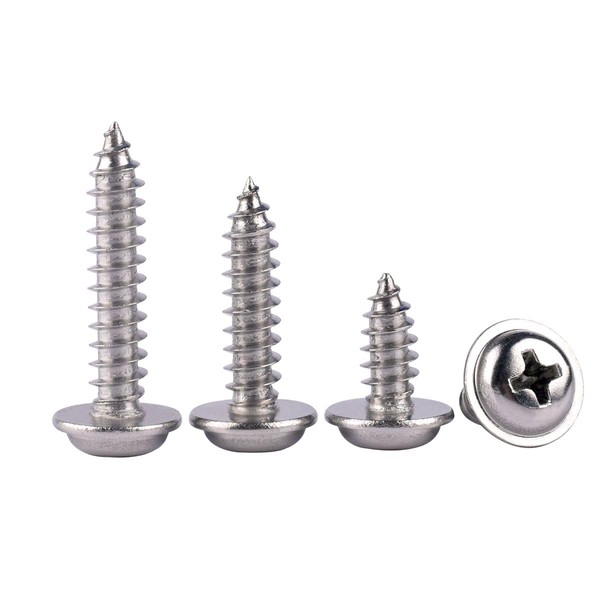 KOSJETHAS 150 PCS #10 x 1/2" #10 x 3/4" #10