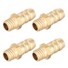 sourcing map Brass Metric Barb Connector Hose Nozzle 6mm x