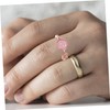 Healeved 1set Elegant Moonstone Rings for Women Promise Jewelry Present
