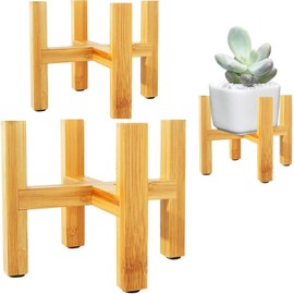 Soporte para macetas 3 Piezas,DKJBF Soporte de maceta cruzado,Soporte para Plantas en Maceta,Soporte de flores de desmontaje,Estante de exhibición para macetas,para patio, jardín, esquina, balcón