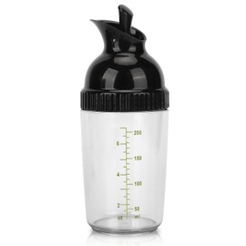 HERCHR Salad Dressing Shaker 200ml with Pour Spout Mixer Measure 7.03Oz Little Salad Dressing Shaker for Serving and Storing Sauce