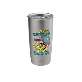 I'M The Crazy Snowplow Driver, Snowplow Snow Plow Driver Stainless Steel Insulated Tumbler