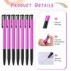 Colarr 100 Pcs Retractable Ballpoint Pen Bulk Pink Shell Medium