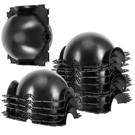 JAPCHET 15 Pack 4.7 Inch Large Plant Root Growing Box, Reusable Air Layering Pods High Pressure Propagation Plastic Grafting Box Tree Rooting Ball Device for Plants Damage-Free Growing Breeding