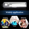 Patelai 2 Pack Travel Size Toothbrush Case Holder Portable Clear