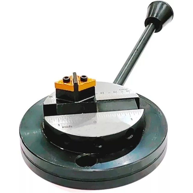 BUYOHLIC Lathe Ball turning Attachment - ROUND BASE- DOUBLE BIT