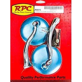 Racing Power Company R6615 Stainless Steel Retro Street Rod Mirror