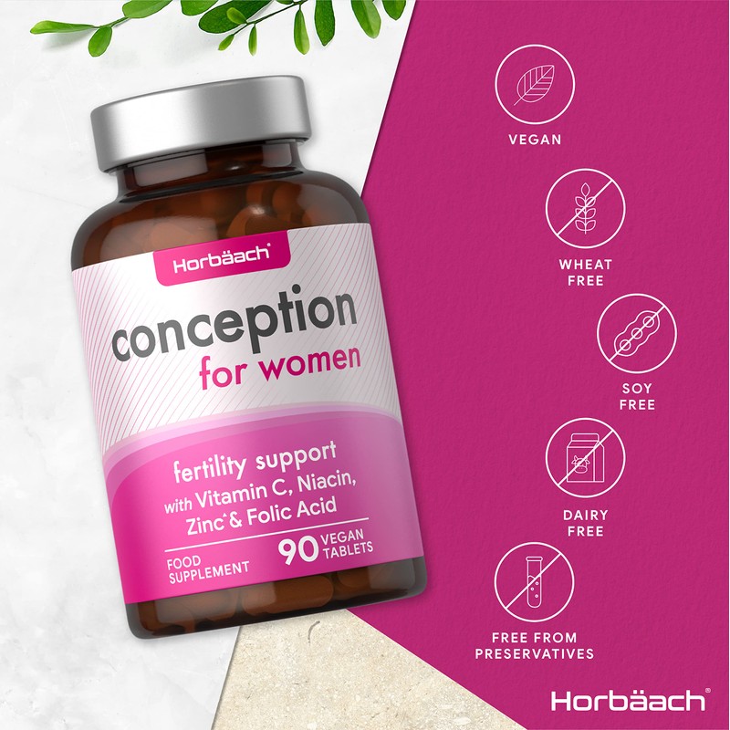 Conception Vitamins for Women | 400µg Folic Acid with Vitamin