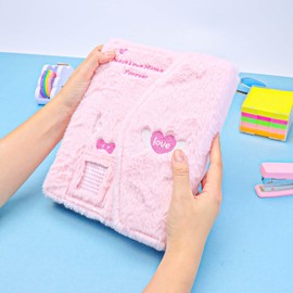 NatSumeBasics Plush A5 Binder Kpop Budget Binder Cover & 20 PP 2 Pockets, Frost Sheet Card Protectors Refill Sleeves for Photo Albums (5“ x 3.5" 2 Pockets)